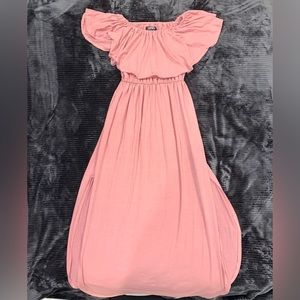 Pink maxi dress